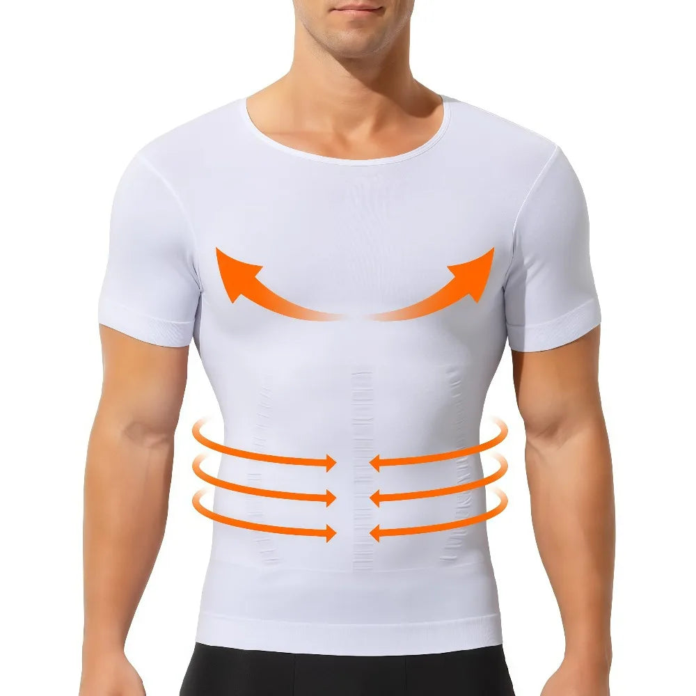 Débardeur compression homme gainant — vue 2