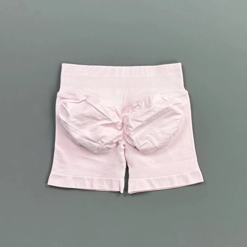 Short Biker Femme Scrunch Butt Sans Coutures — 44 Coloris, Yoga, Gym & Fitness Taille Basse