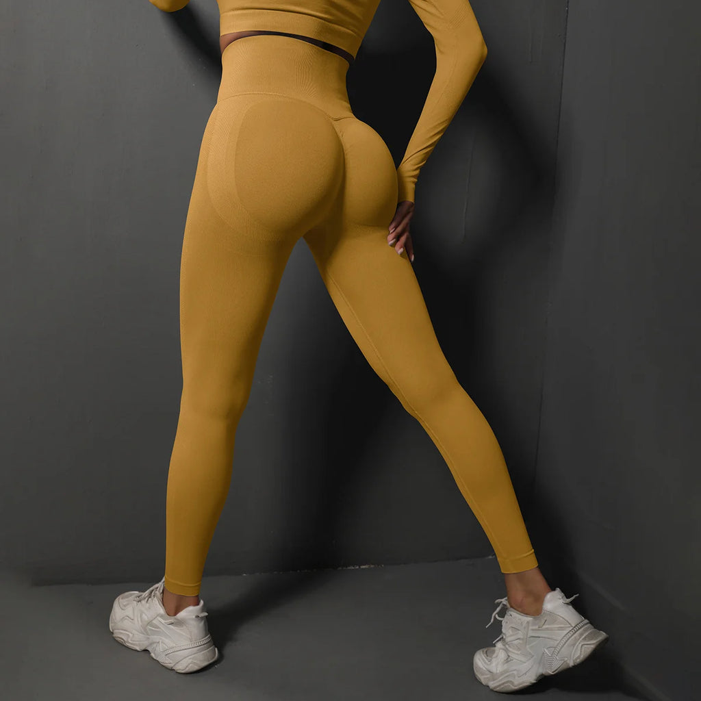 Legging yoga taille haute sans coutures