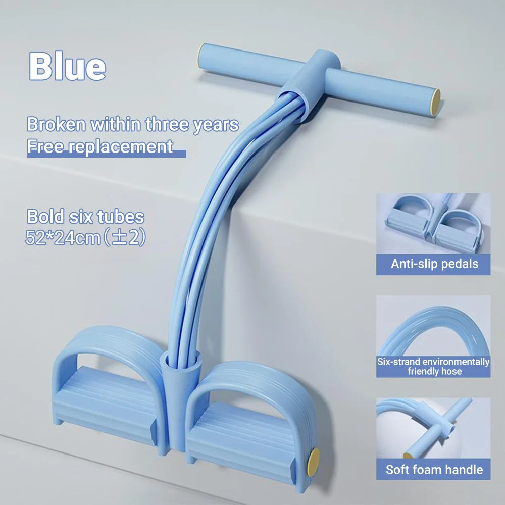 Bandes élastiques 6 tubes, coloris bleu