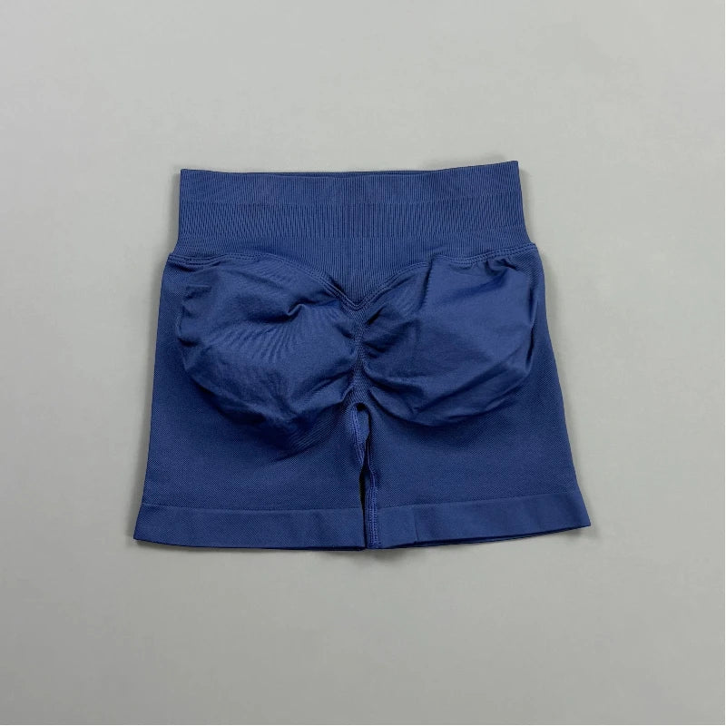 Short Biker Femme Scrunch Butt Sans Coutures — 44 Coloris, Yoga, Gym & Fitness Taille Basse