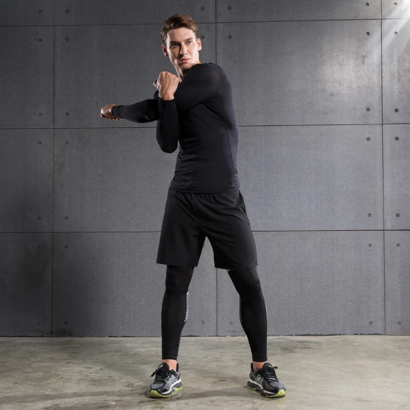 T-shirt compression manches longues homme — vue 4