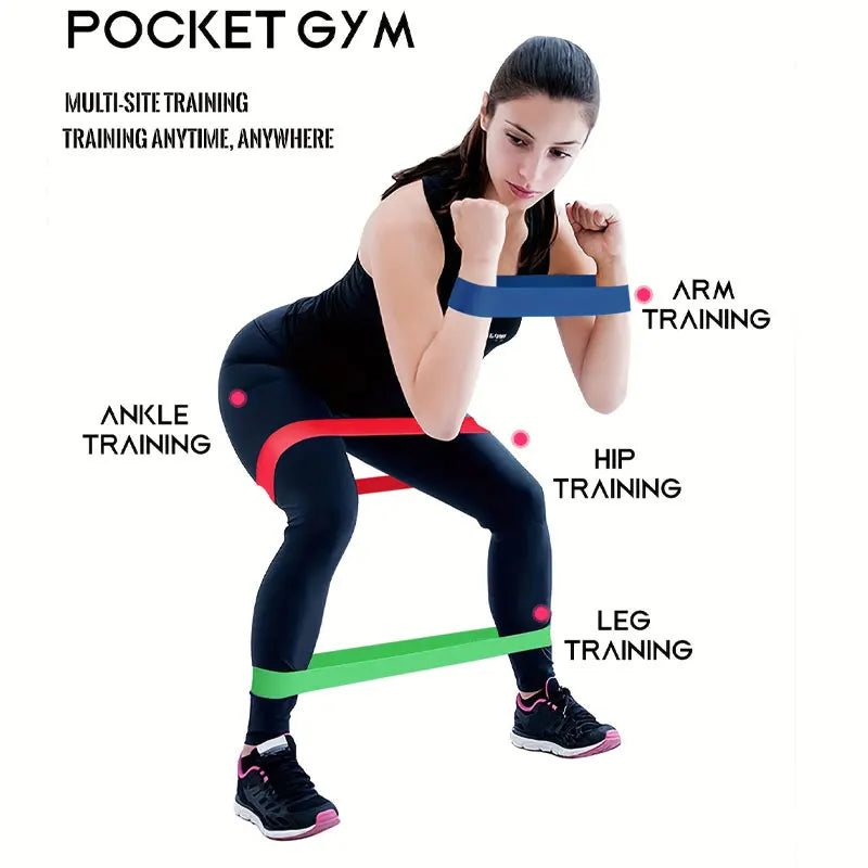 Kit 5 Anneaux de Résistance TPE — Fessiers, Cuisses & Pilates