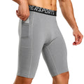 Short compression homme, coloris gris