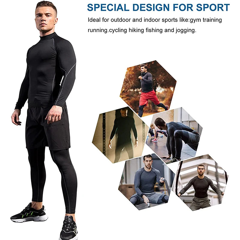 T-shirt compression manches longues homme — vue 5