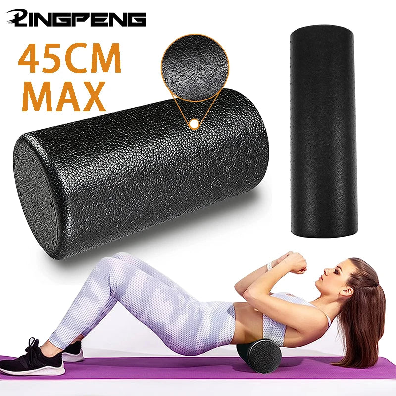 Rouleau de Massage EPP — Foam Roller Yoga, Pilates & Automassage, 30 ou 45 cm