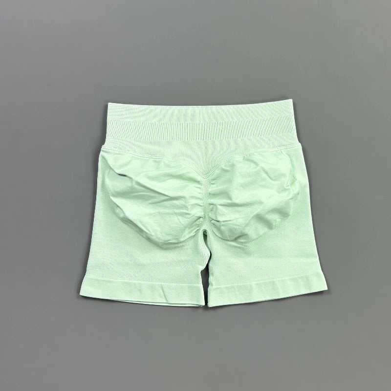 Short Biker Femme Scrunch Butt Sans Coutures — 44 Coloris, Yoga, Gym & Fitness Taille Basse