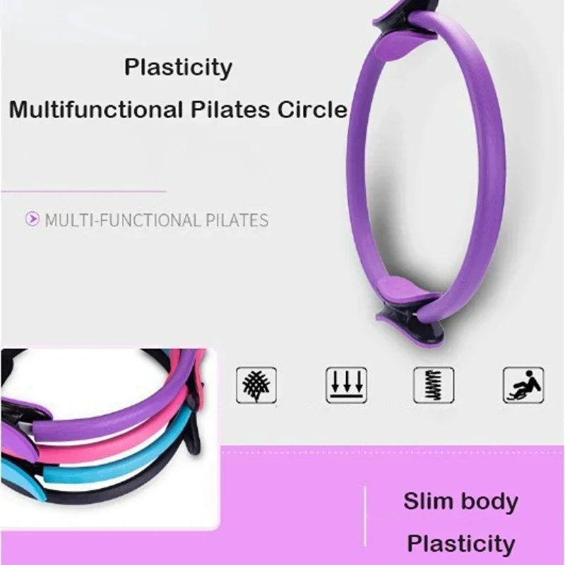 Anneau de Pilates femme, cercle de résistance pour yoga et gym à domicile – vue 2