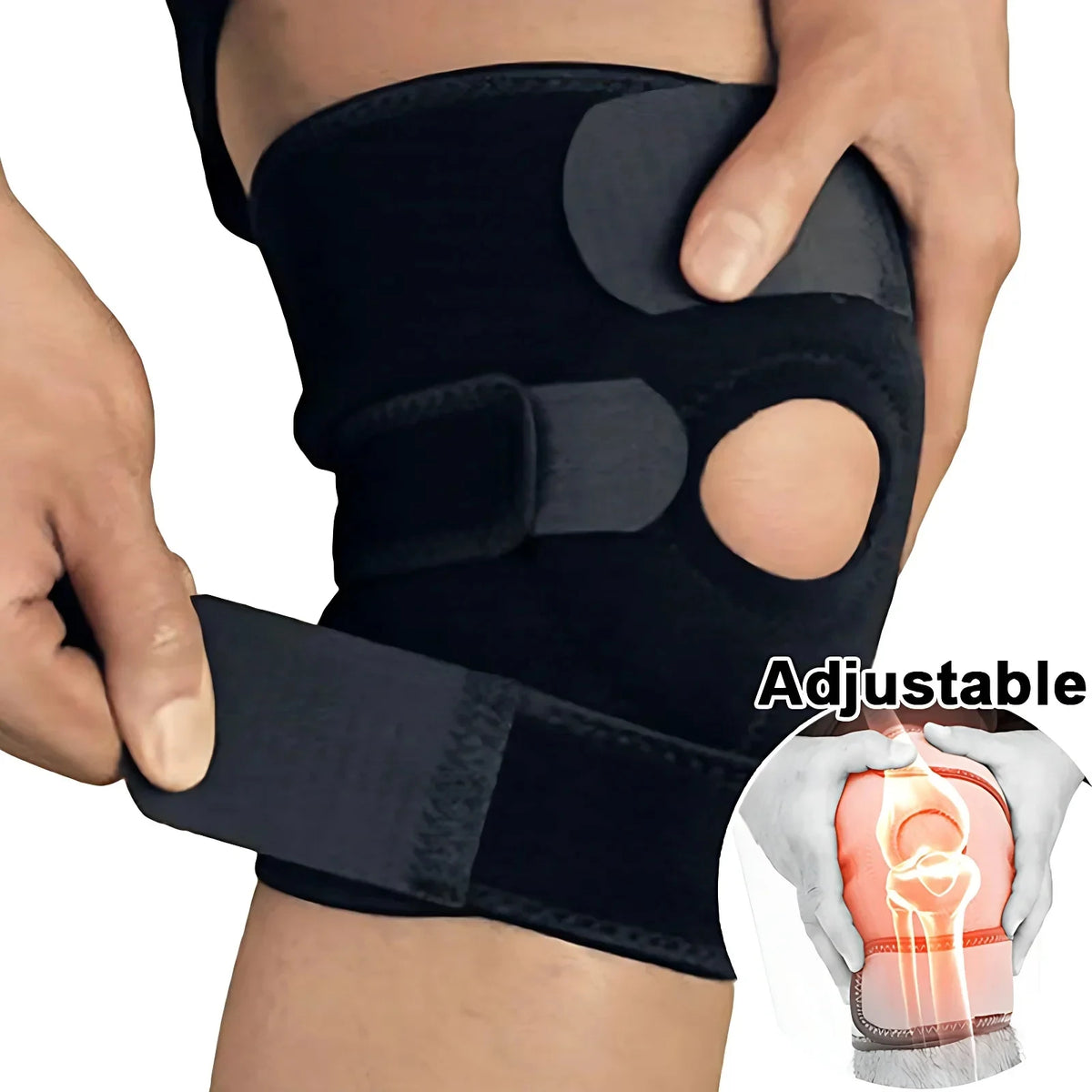 Genouillères sport — randonnée, basket, vélo & running — 1 pièce – 4 ressorts