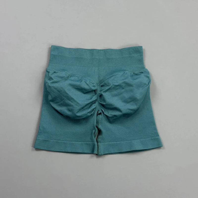 Short Biker Femme Scrunch Butt Sans Coutures — 44 Coloris, Yoga, Gym & Fitness Taille Basse