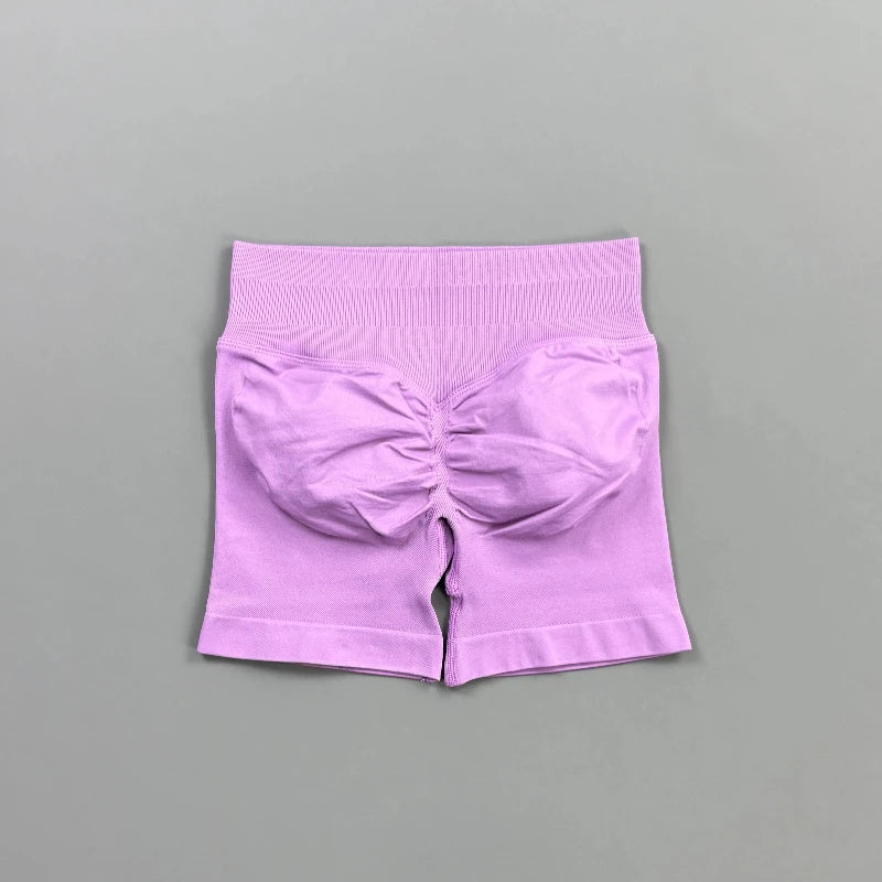 Short Biker Femme Scrunch Butt Sans Coutures — 44 Coloris, Yoga, Gym & Fitness Taille Basse