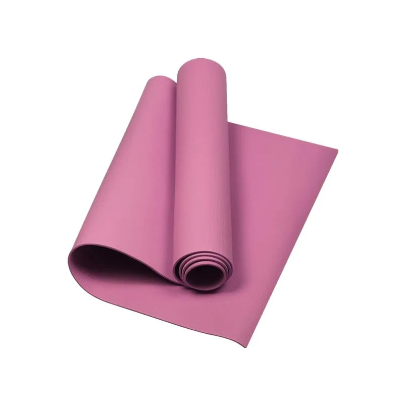Tapis yoga EVA 4mm antidérapant, coloris rose