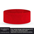 Ceinture running élastique, coloris rouge