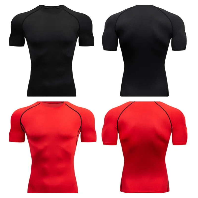 T-shirt compression running homme — vue 5