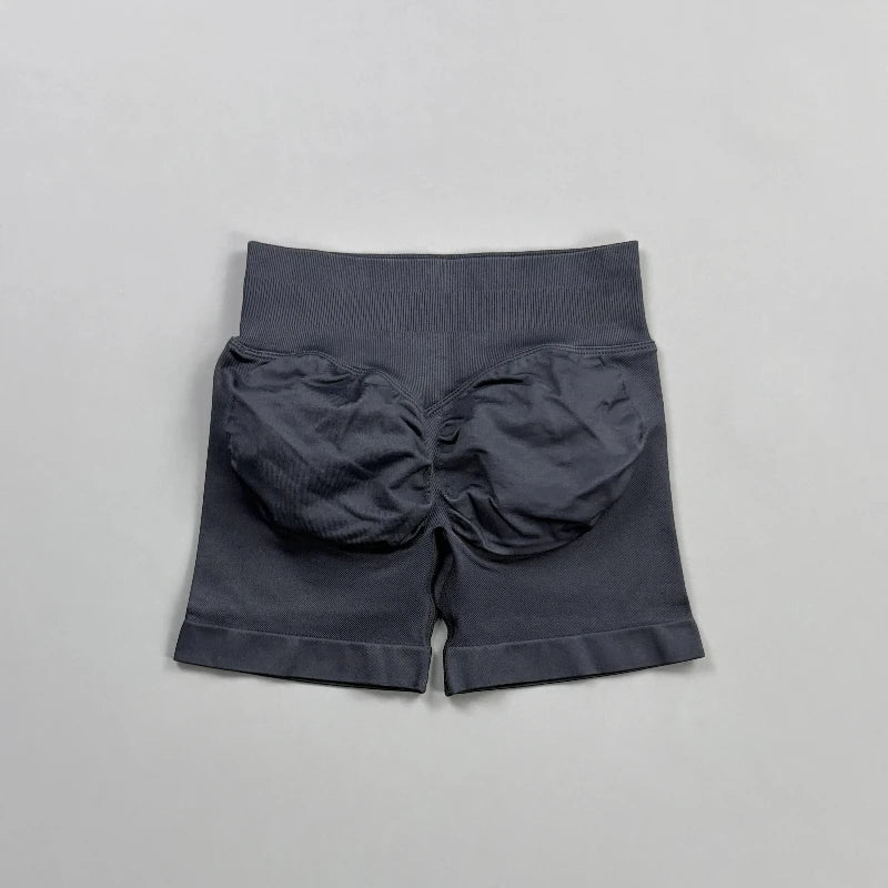 Short Biker Femme Scrunch Butt Sans Coutures — 44 Coloris, Yoga, Gym & Fitness Taille Basse