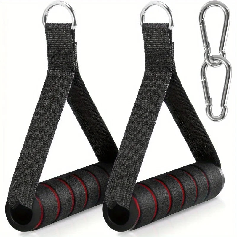 Poignées ergonomiques fitness, coloris noir