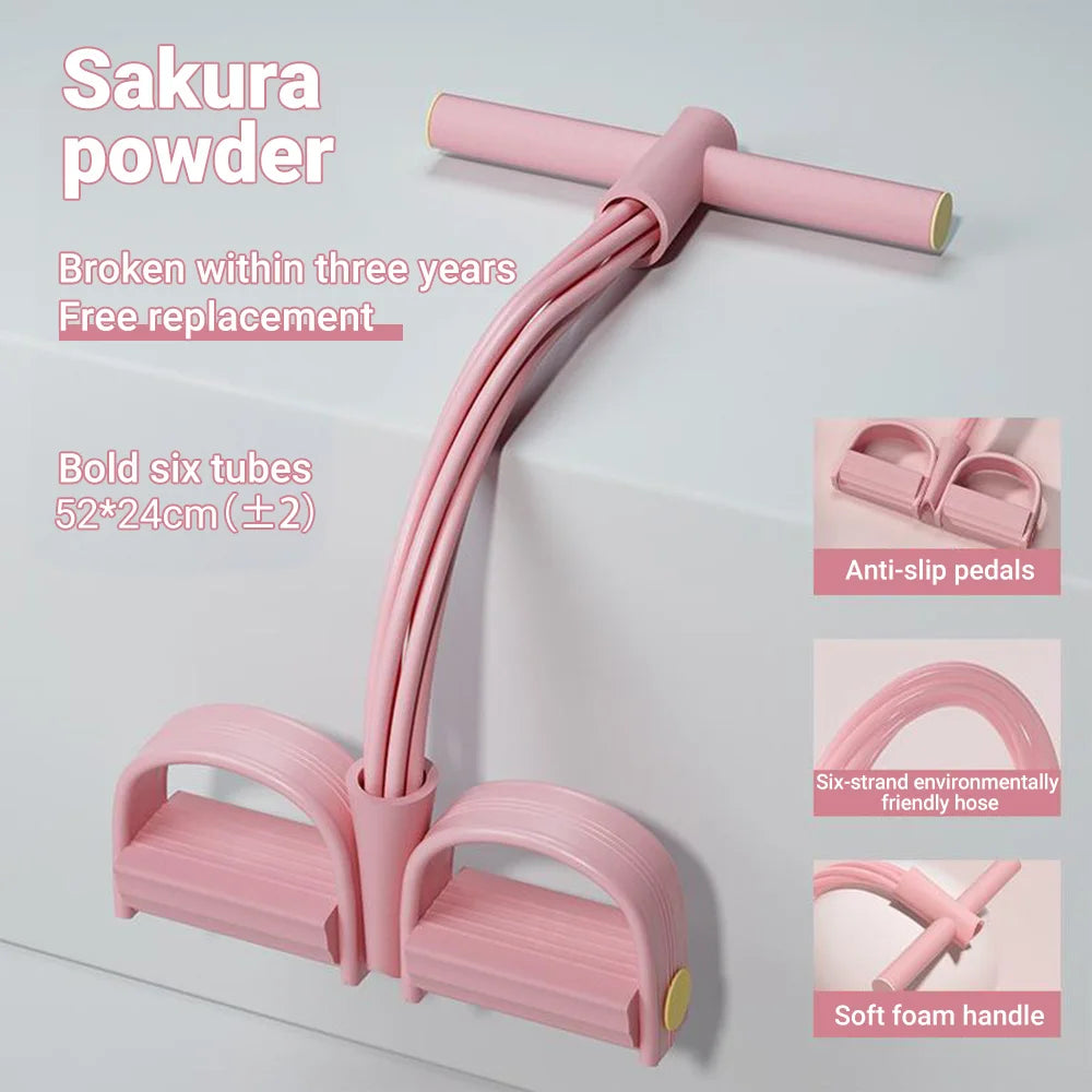 Bandes élastiques 6 tubes, coloris rose