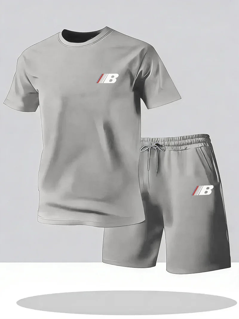Ensemble Sport Homme T-Shirt & Short Respirant — 8 Coloris, Séchage Rapide, Gym & Running