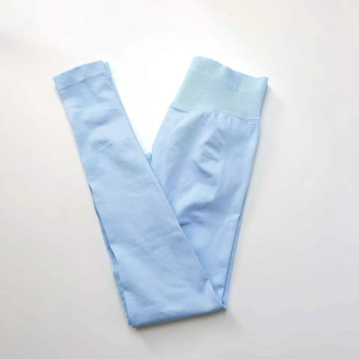 Legging sans coutures femme scrunch, coloris bleu glacier