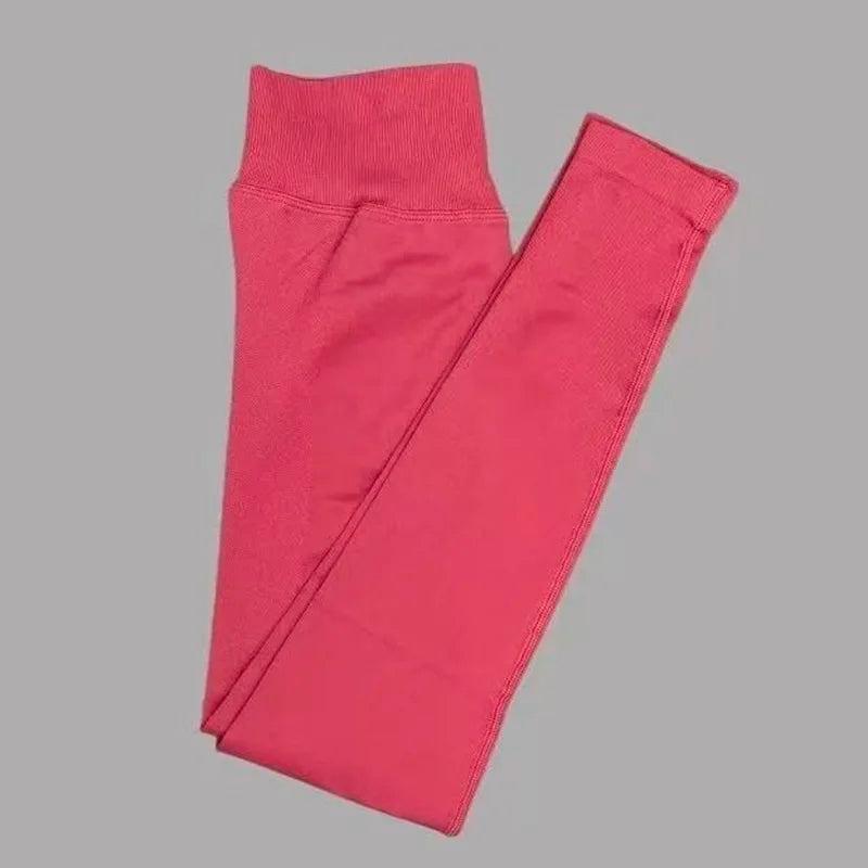 Legging sport femme sans coutures — Framboise