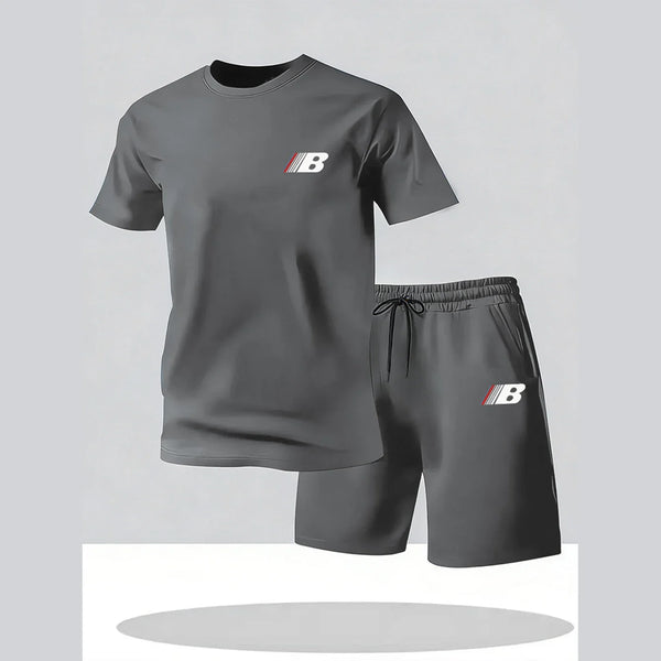 Ensemble Sport Homme T-Shirt & Short Respirant — 8 Coloris, Séchage Rapide, Gym & Running
