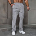 Pantalon Sport Homme Jacquard Taille Élastique — 5 Coloris, Coupe Ample, Toutes Saisons