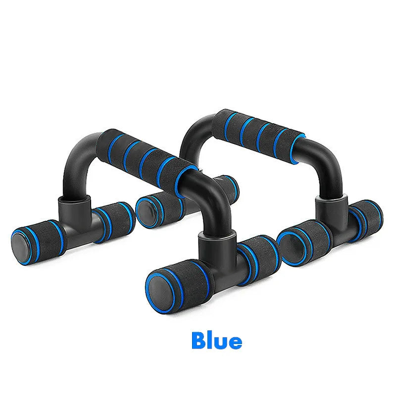 Poignées à pompes en U antidérapantes, coloris bleu