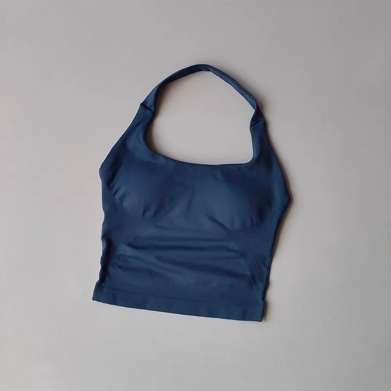 Brassière halter femme dos nu — Azure