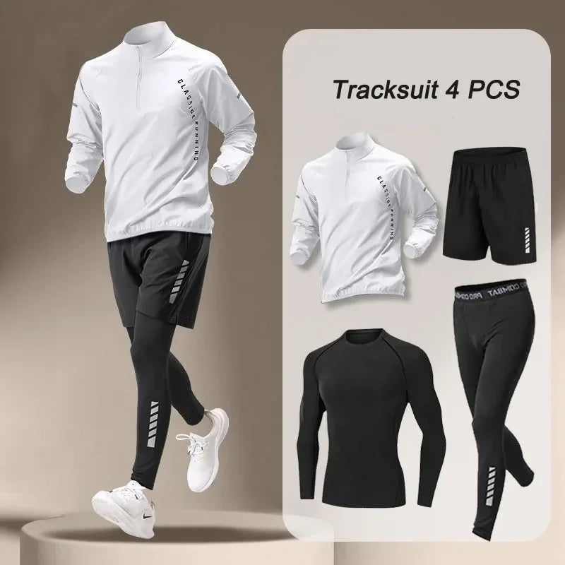 Ensemble sport homme 2-4 pièces, coloris blanc – lot de 4