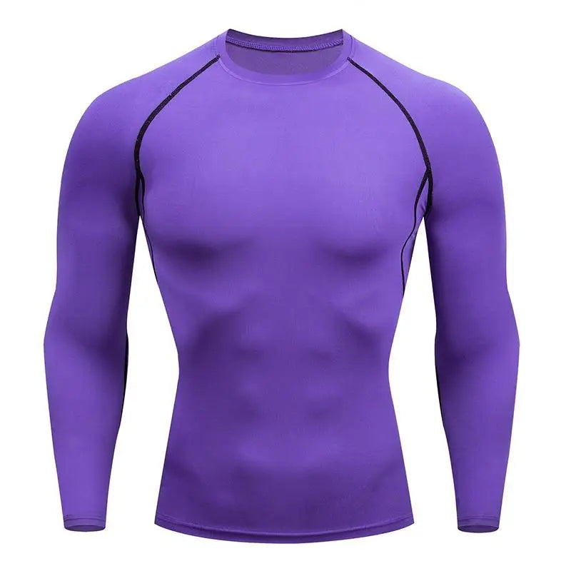 T-shirt compression manches longues homme — 10096