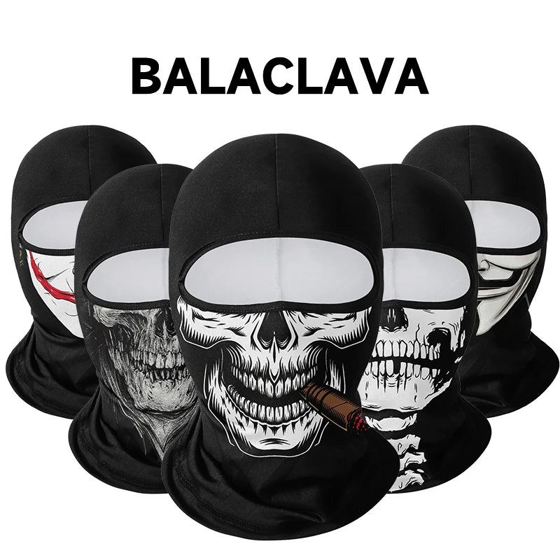 Cagoule moto imprimée — séchage rapide, coupe-vent & full face — vue 2