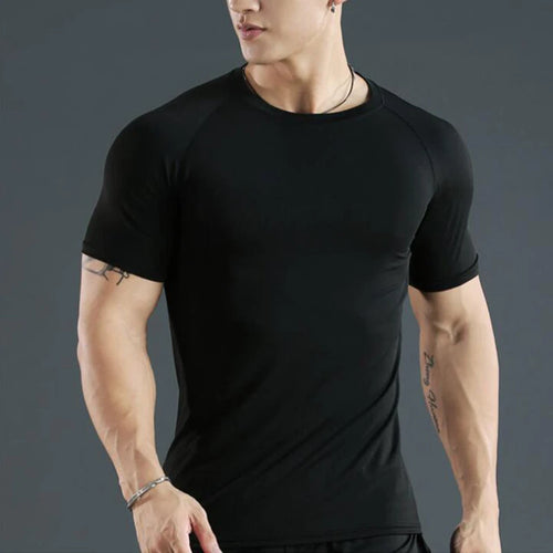 T-Shirt Compression Running Homme — 7 Coloris, Manches Courtes, Jogging & Gym