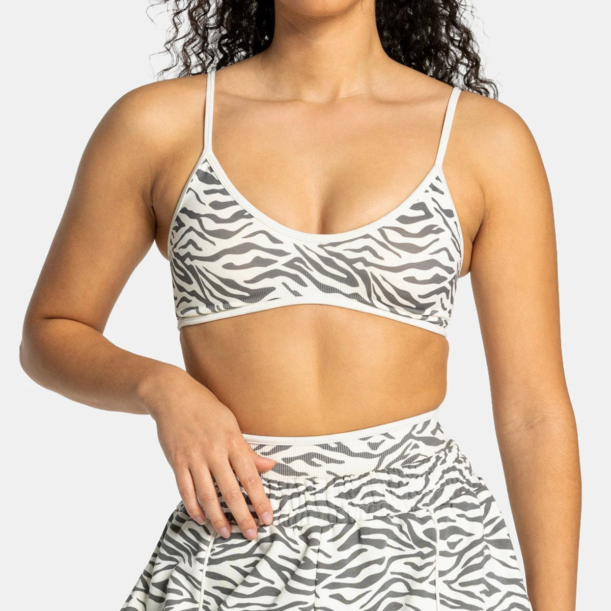 Ensemble yoga léopard & zèbre, coloris blanc zèbre 2