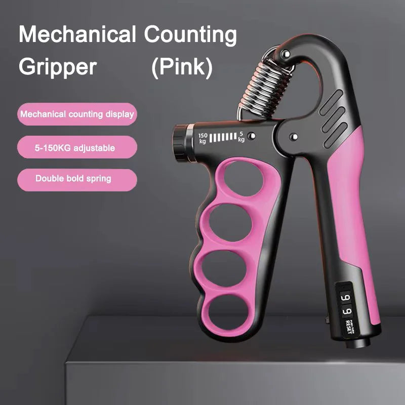 Expandeur poignet ajustable force de prise, coloris rose – mécanique