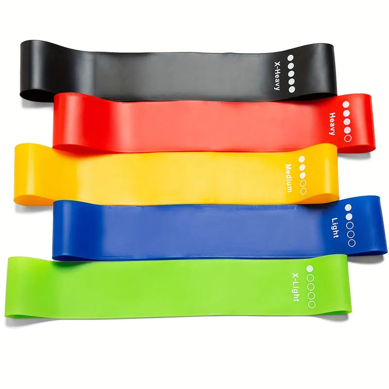 Kit 5 Anneaux de Résistance TPE — Fessiers, Cuisses & Pilates