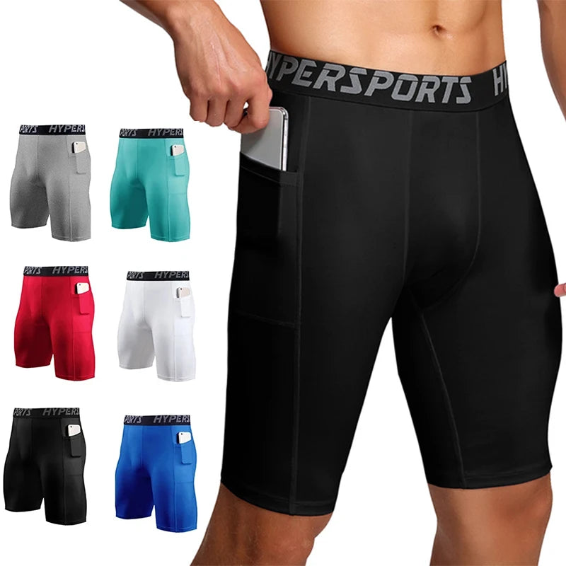 Short compression homme