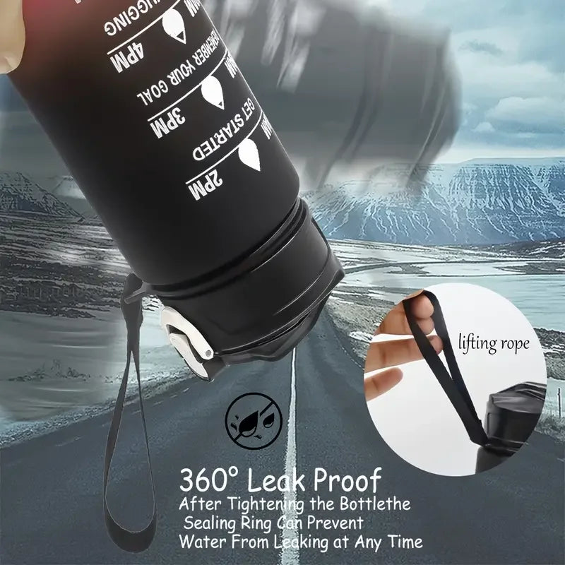 Gourde sport avec paille & suivi hydratation — vue 2