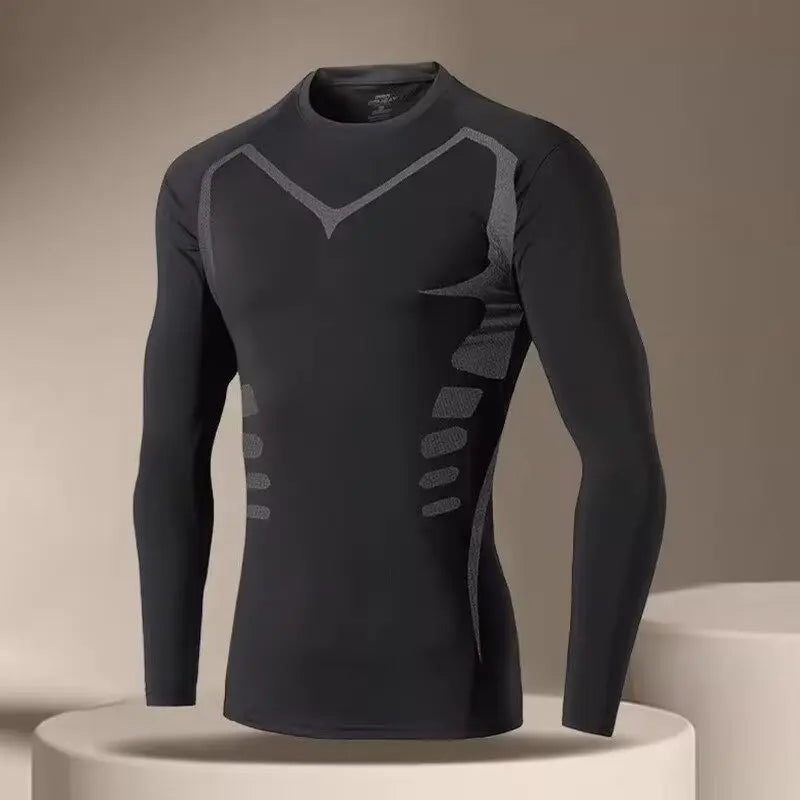 T-shirt compression running homme — J09hei