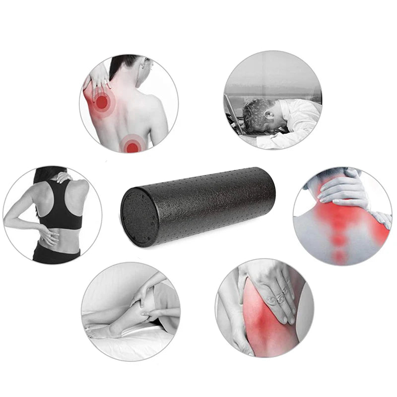 Rouleau de Massage EPP — Foam Roller Yoga, Pilates & Automassage, 30 ou 45 cm