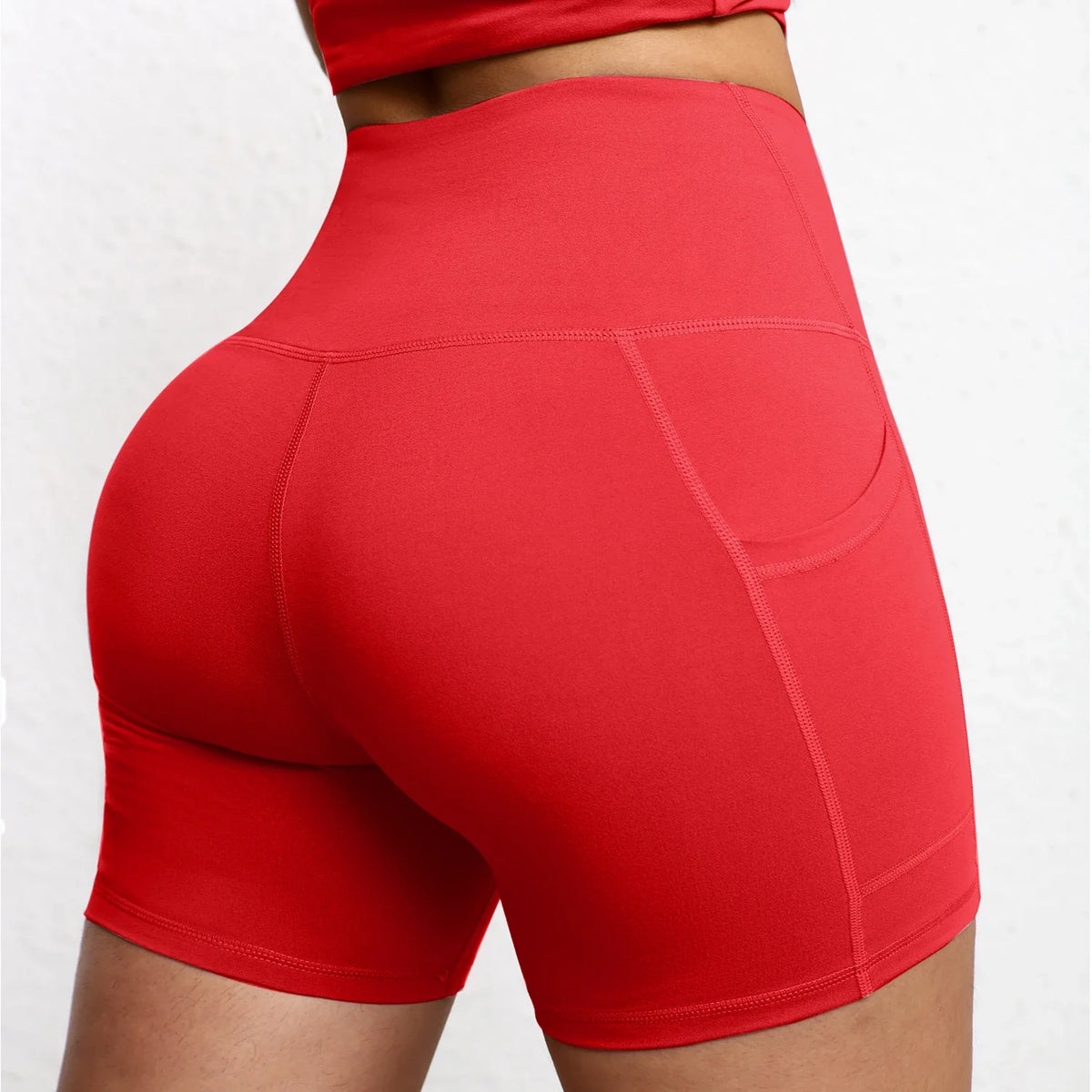 Short yoga poches taille haute — vue 6