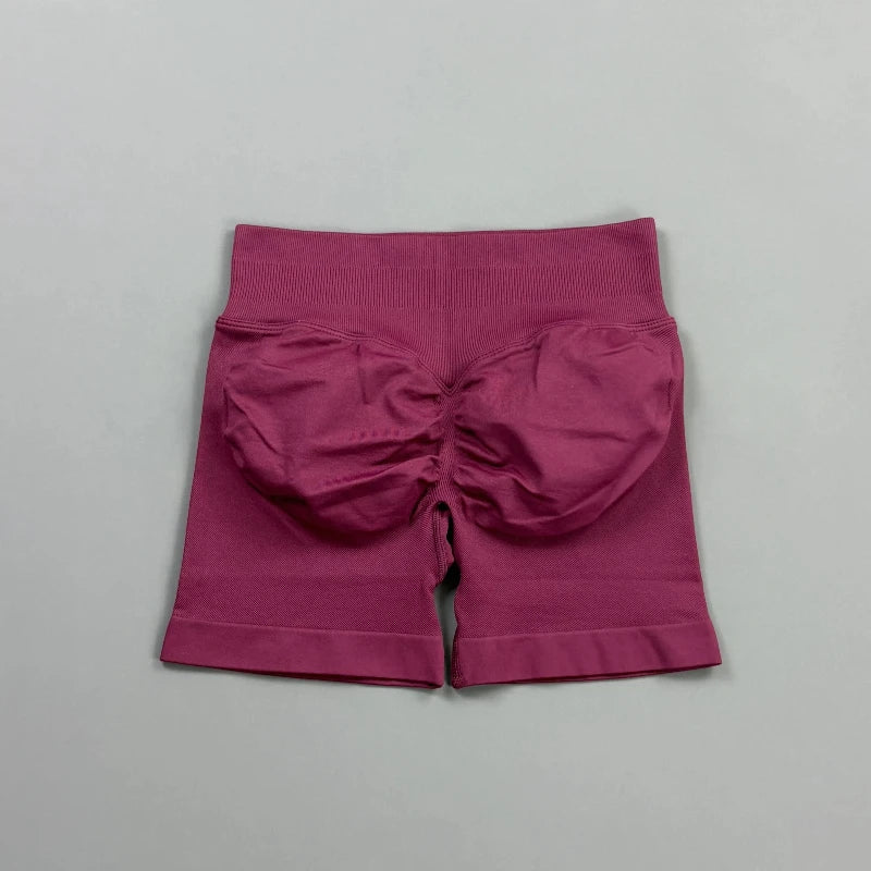 Short Biker Femme Scrunch Butt Sans Coutures — 44 Coloris, Yoga, Gym & Fitness Taille Basse