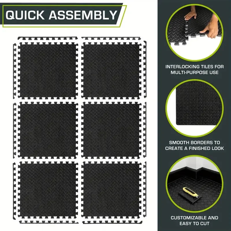Dalles tapis fitness antichoc 16 pièces — vue 2