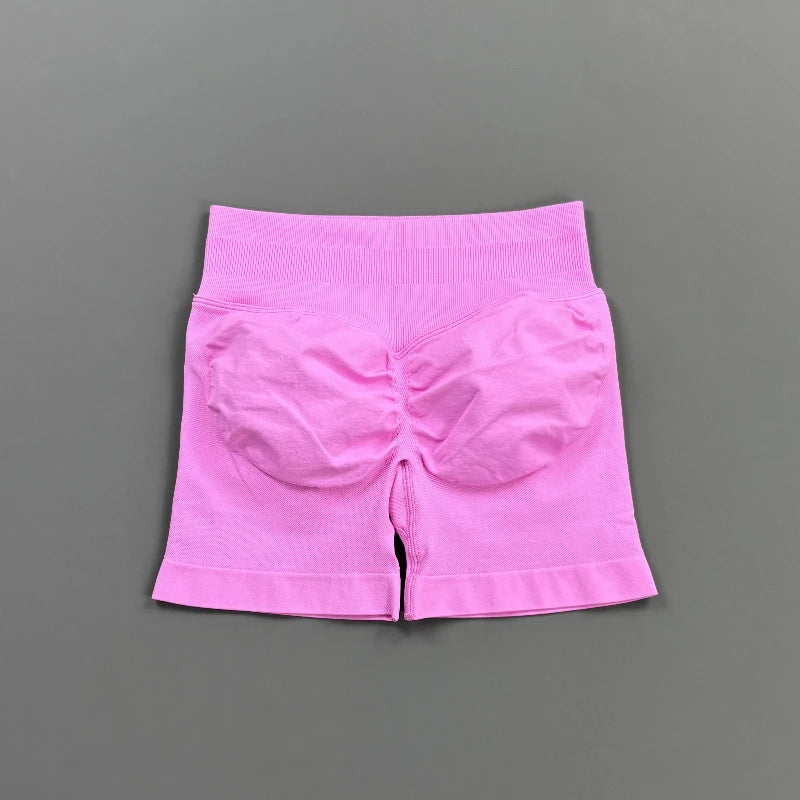 Short Biker Femme Scrunch Butt Sans Coutures — 44 Coloris, Yoga, Gym & Fitness Taille Basse