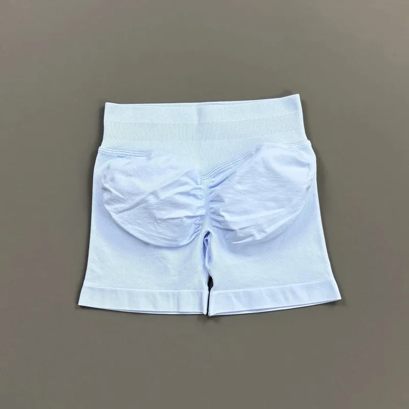 Short Biker Femme Scrunch Butt Sans Coutures — 44 Coloris, Yoga, Gym & Fitness Taille Basse