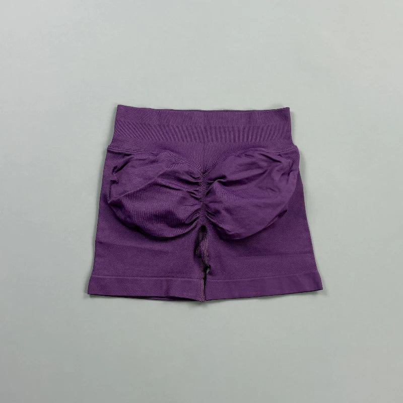 Short Biker Femme Scrunch Butt Sans Coutures — 44 Coloris, Yoga, Gym & Fitness Taille Basse