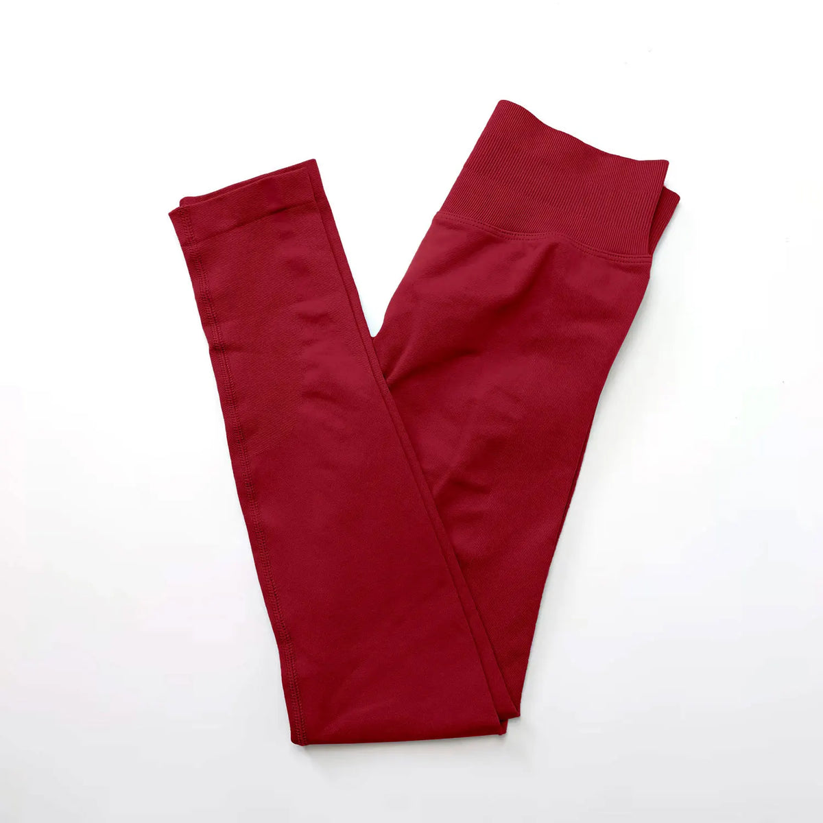 Legging sans coutures femme scrunch, coloris rouge bordeaux