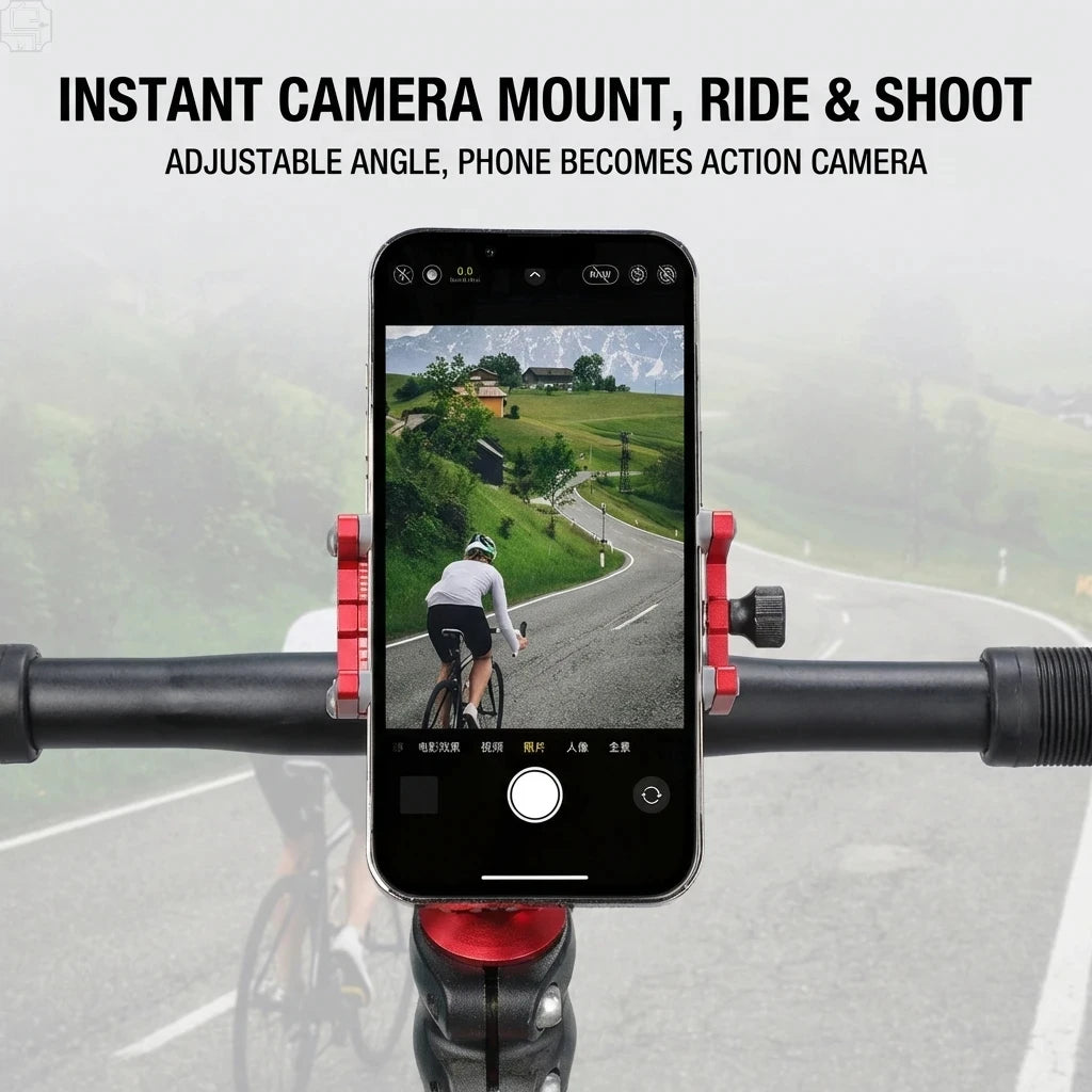 Support téléphone vélo aluminium — vue 5