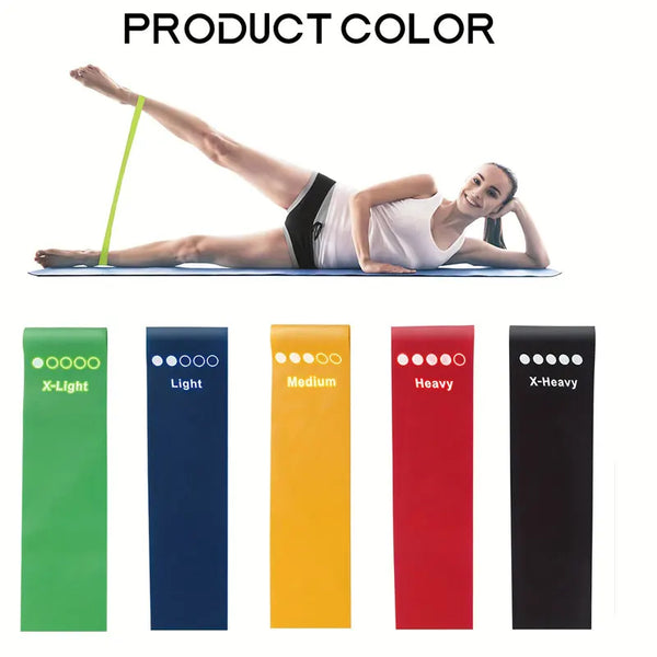 Kit 5 Anneaux de Résistance TPE — Fessiers, Cuisses & Pilates