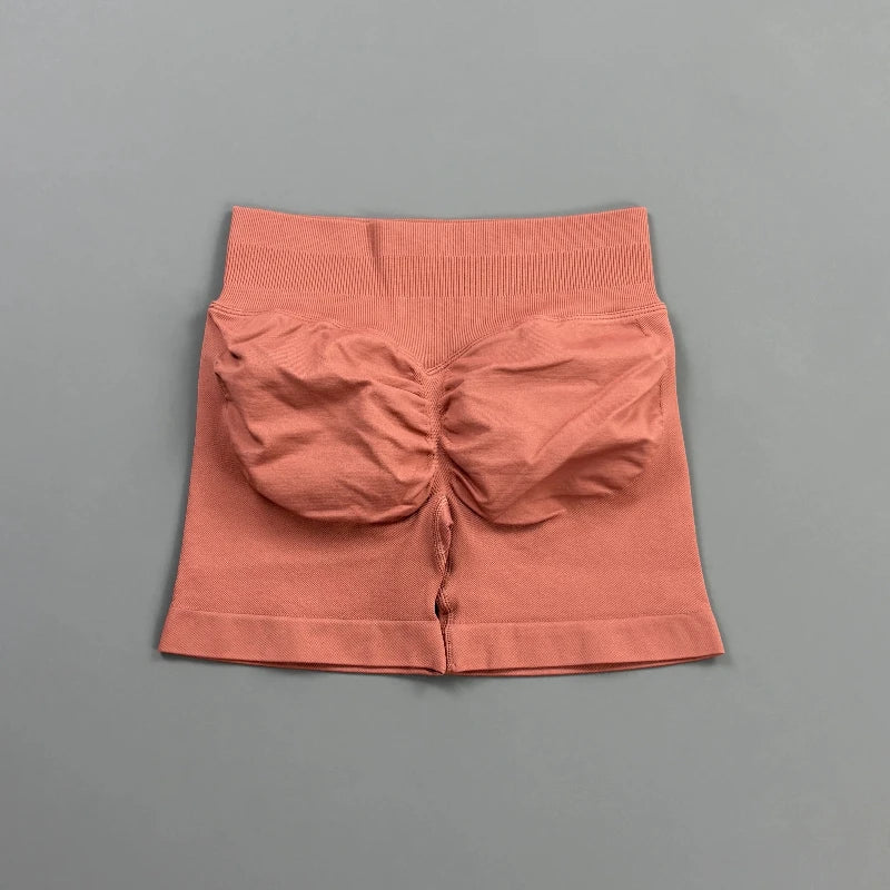 Short Biker Femme Scrunch Butt Sans Coutures — 44 Coloris, Yoga, Gym & Fitness Taille Basse
