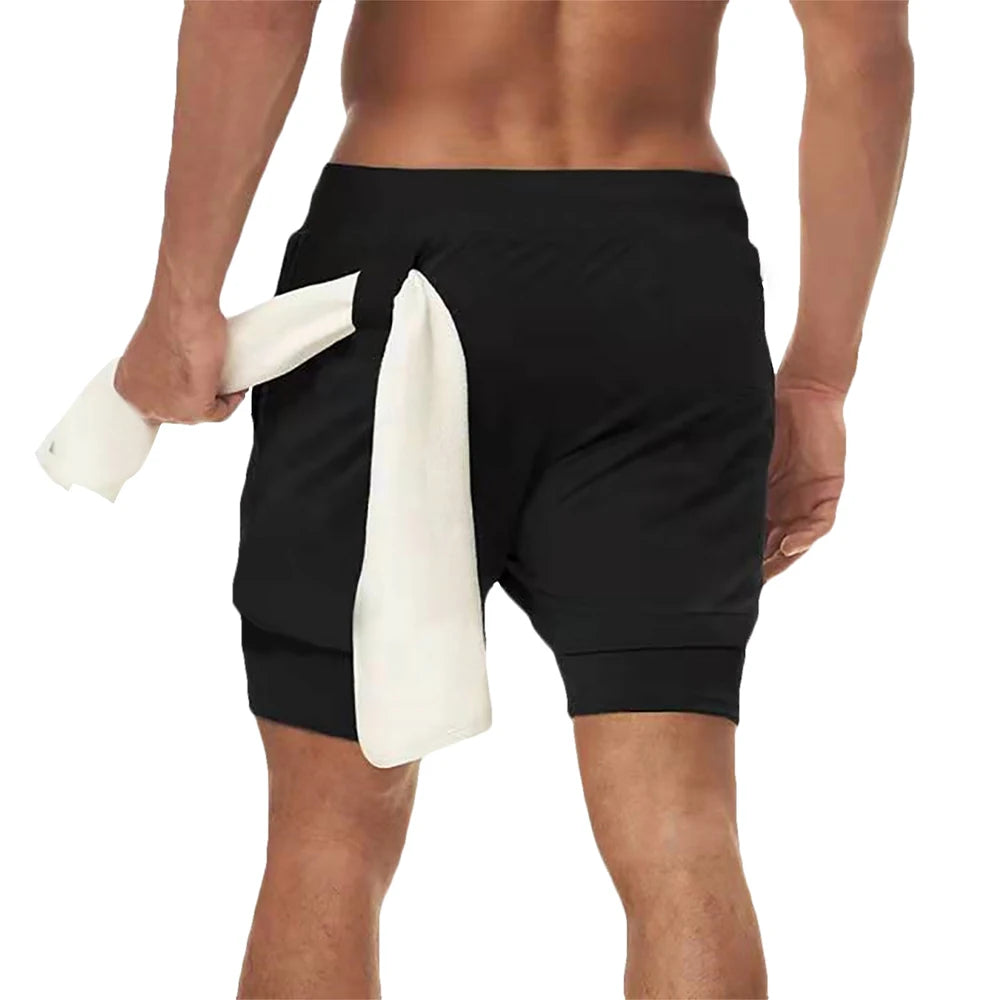 Short running 2-en-1 homme — vue 3